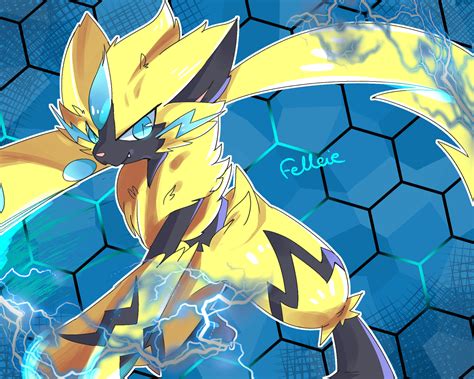 zeraora fanart